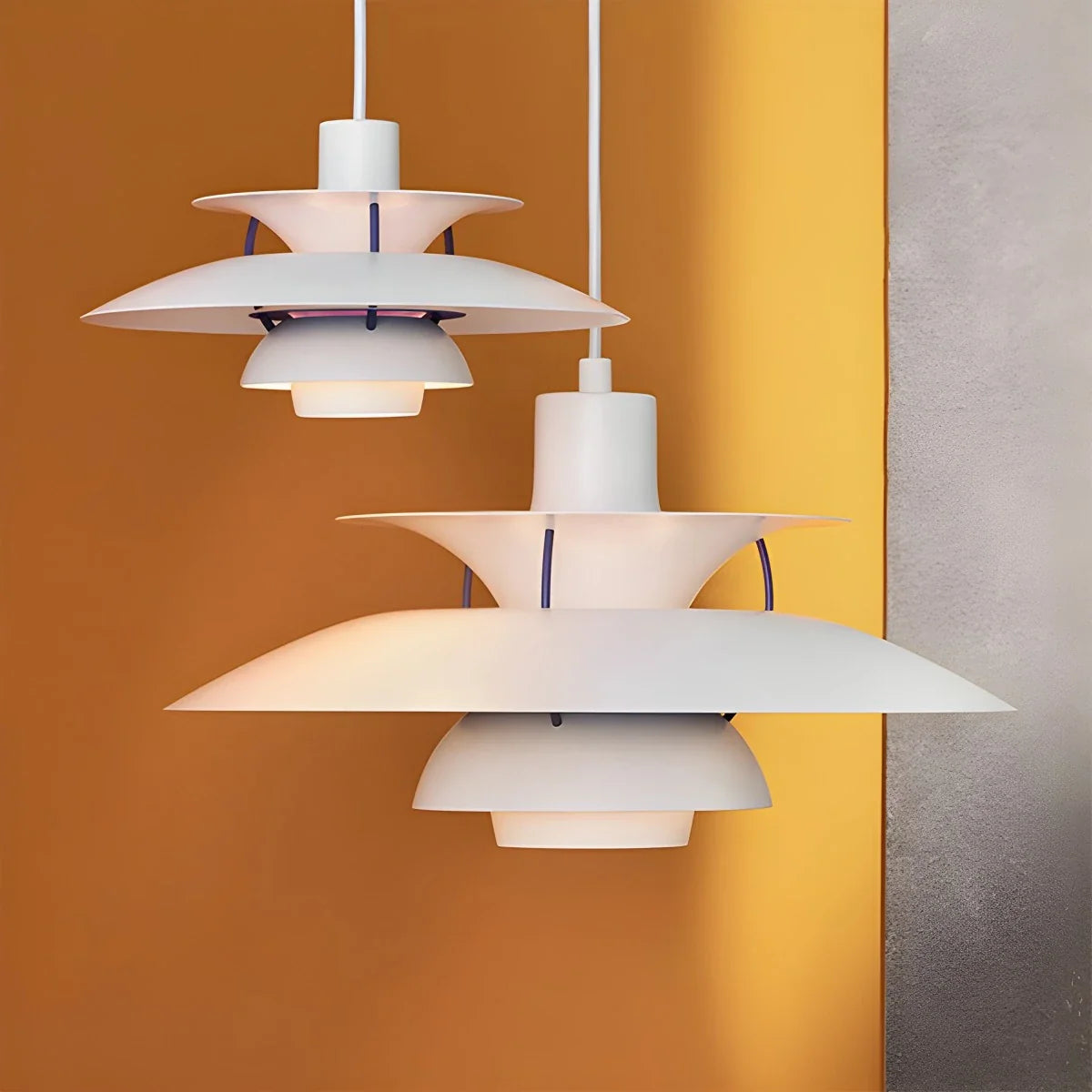 Modern Nordic Multi-layer Pendant Lamp | Adjustable Height, Sloped Ceiling Friendly & Ideal for Living Rooms and Dining Areas