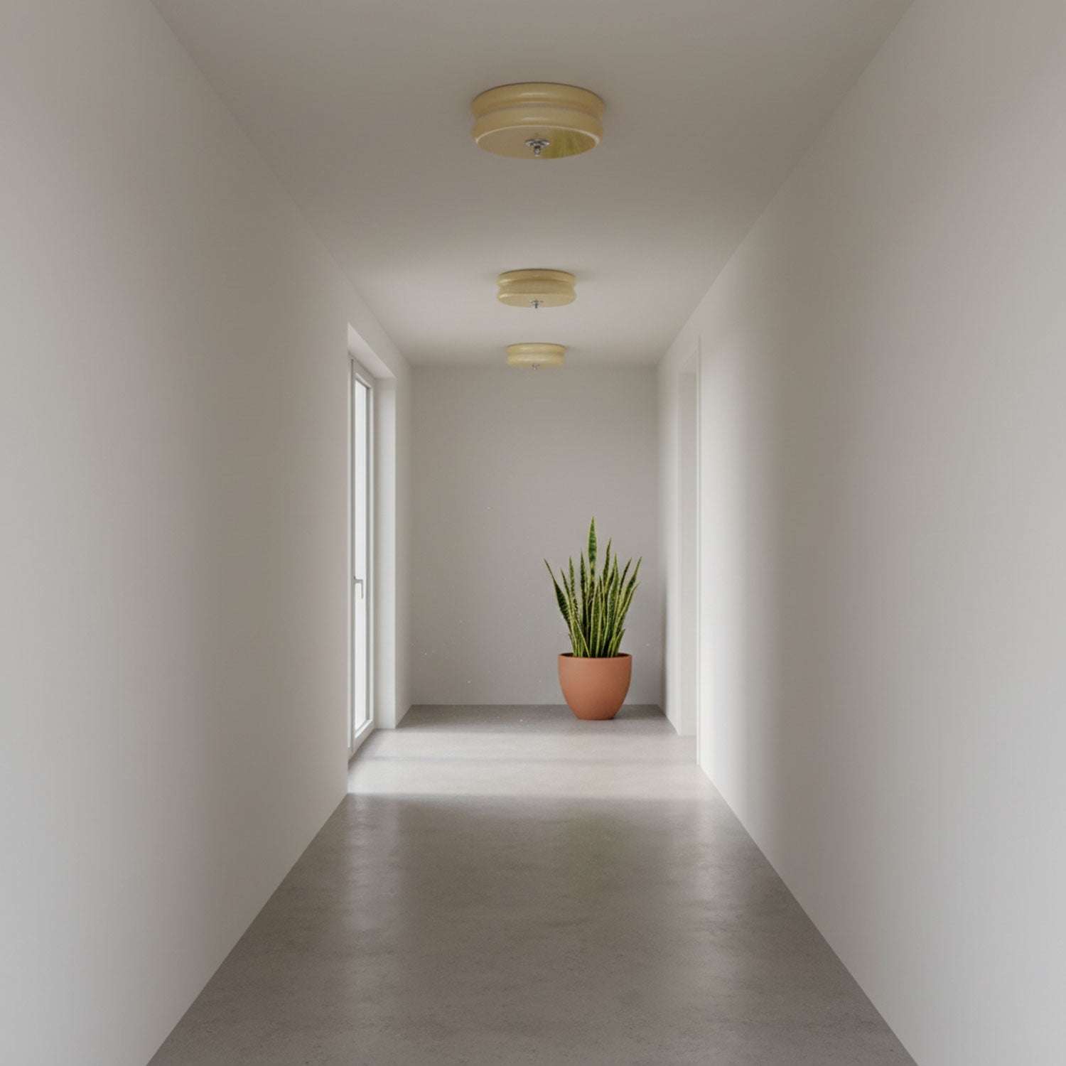 Art Deco Vintage Ceiling Light | Dimmable, Gold or Chrome Finish & Ideal for Modern and Traditional Interiors