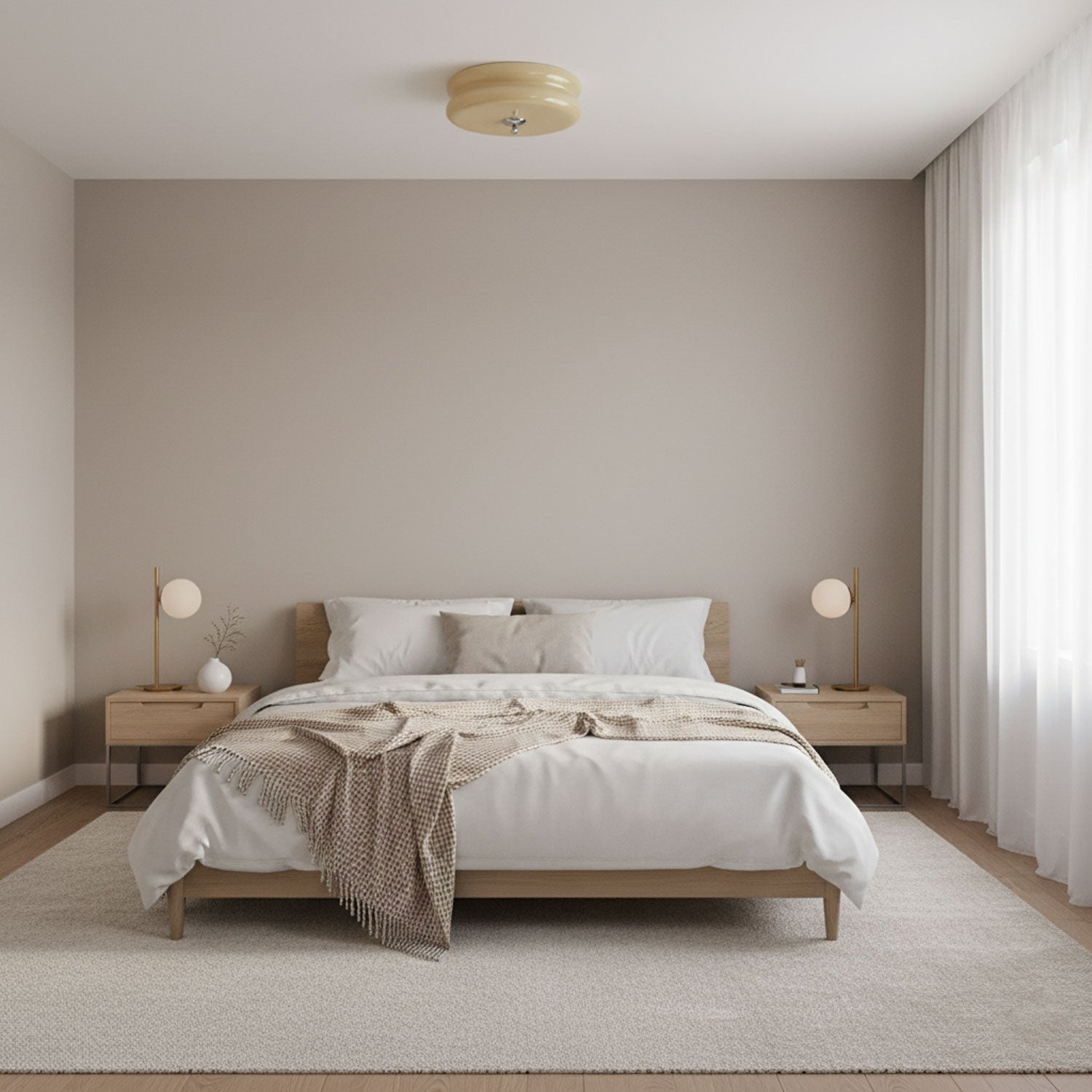 Art Deco Vintage Ceiling Light | Dimmable, Gold or Chrome Finish & Ideal for Modern and Traditional Interiors