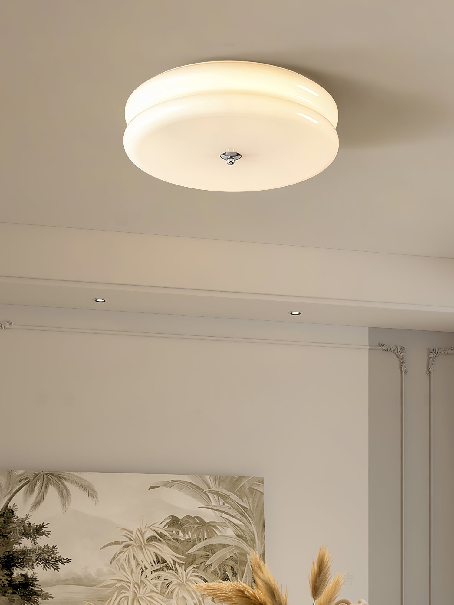 Art Deco Vintage Ceiling Light | Dimmable, Gold or Chrome Finish & Ideal for Modern and Traditional Interiors