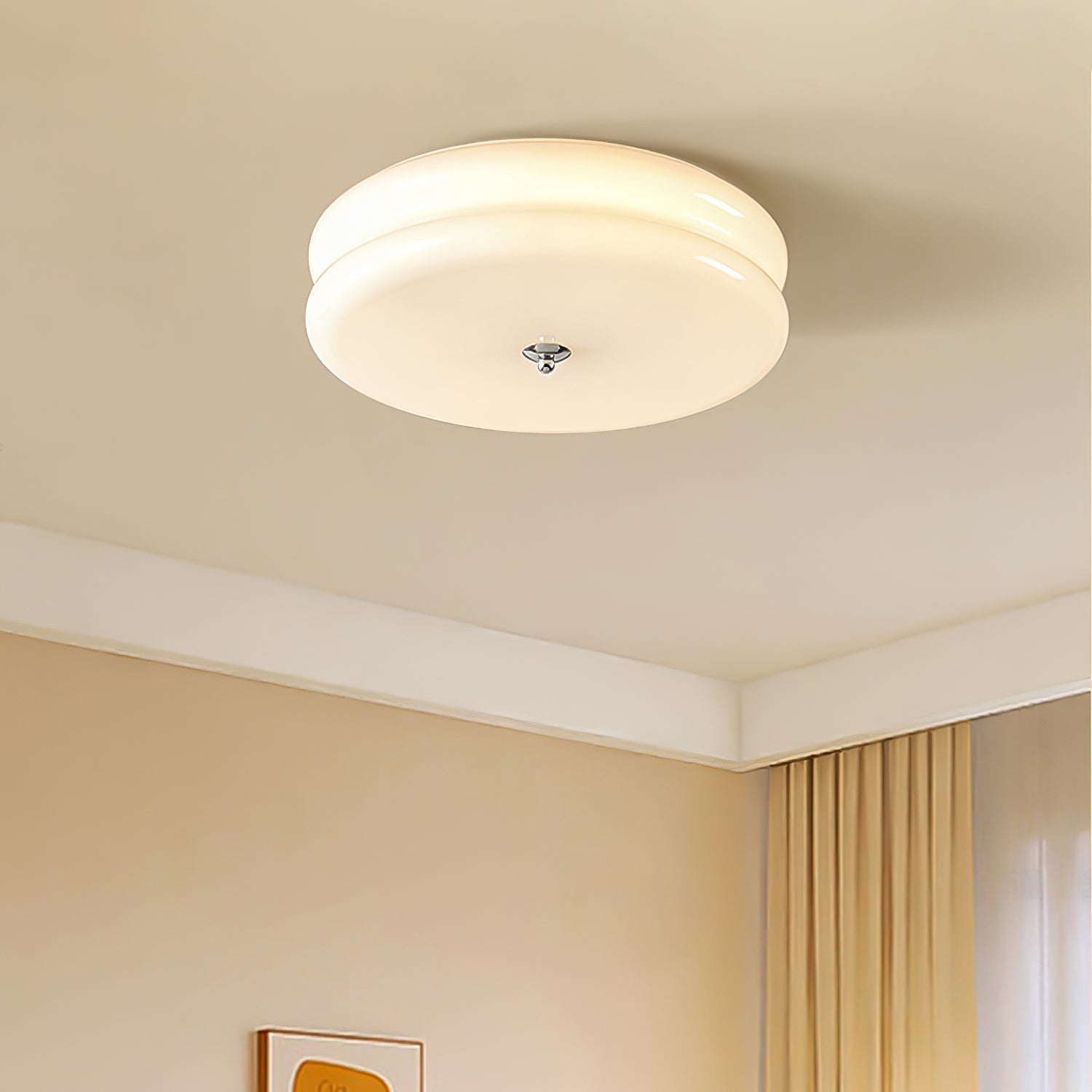Art Deco Vintage Ceiling Light | Dimmable, Gold or Chrome Finish & Ideal for Modern and Traditional Interiors