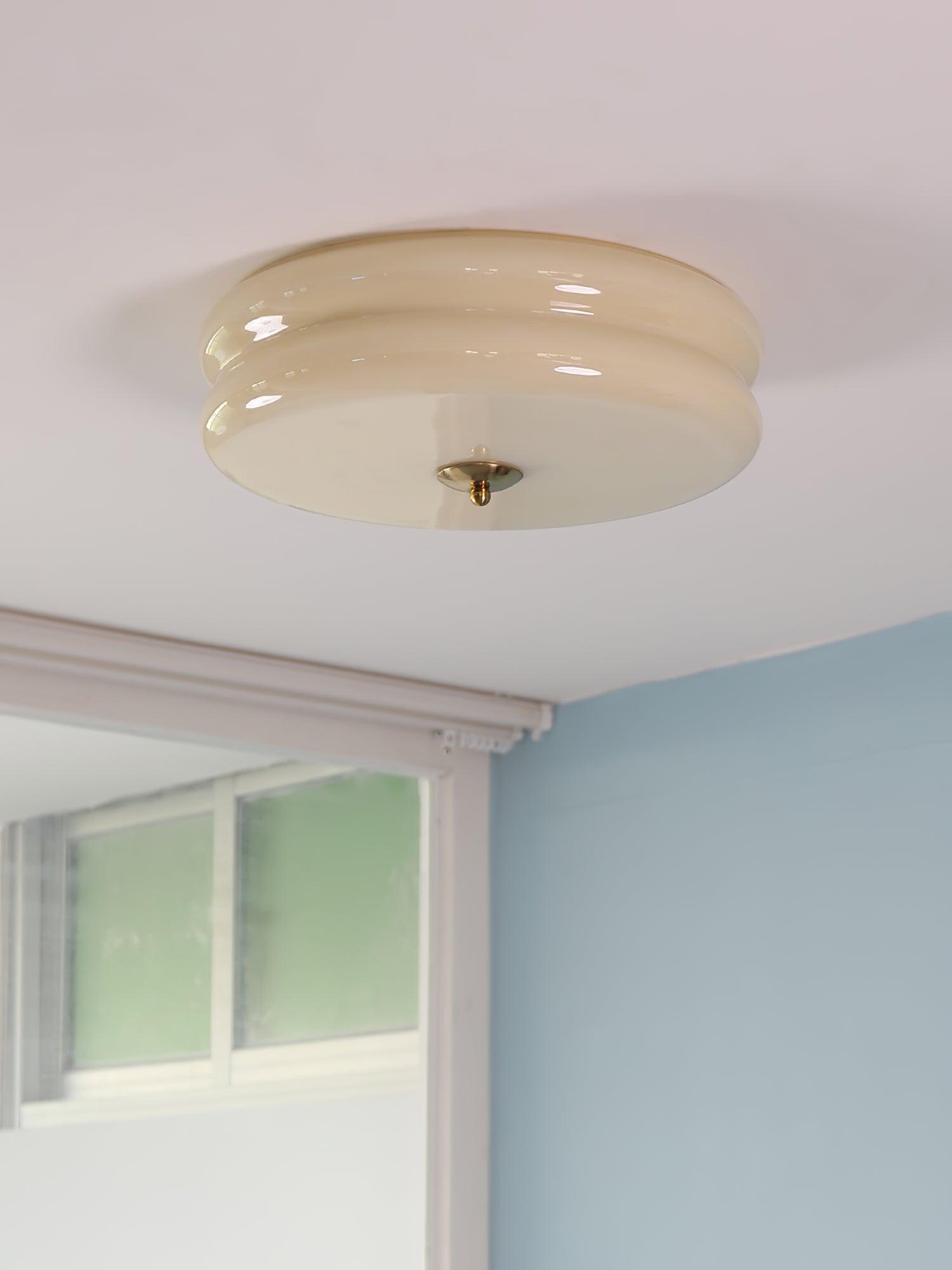 Art Deco Vintage Ceiling Light | Dimmable, Gold or Chrome Finish & Ideal for Modern and Traditional Interiors