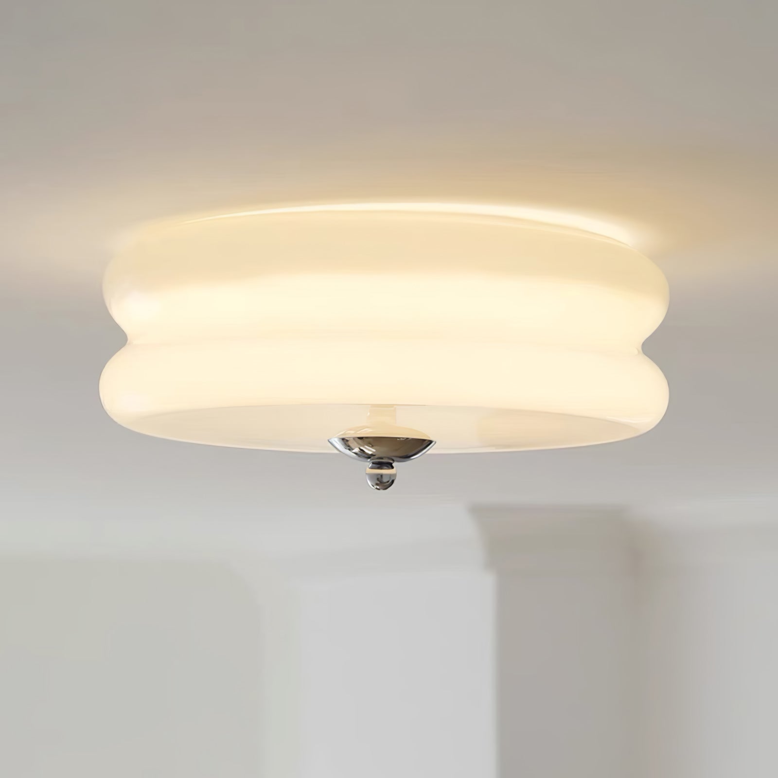 Art Deco Vintage Ceiling Light | Dimmable, Gold or Chrome Finish & Ideal for Modern and Traditional Interiors