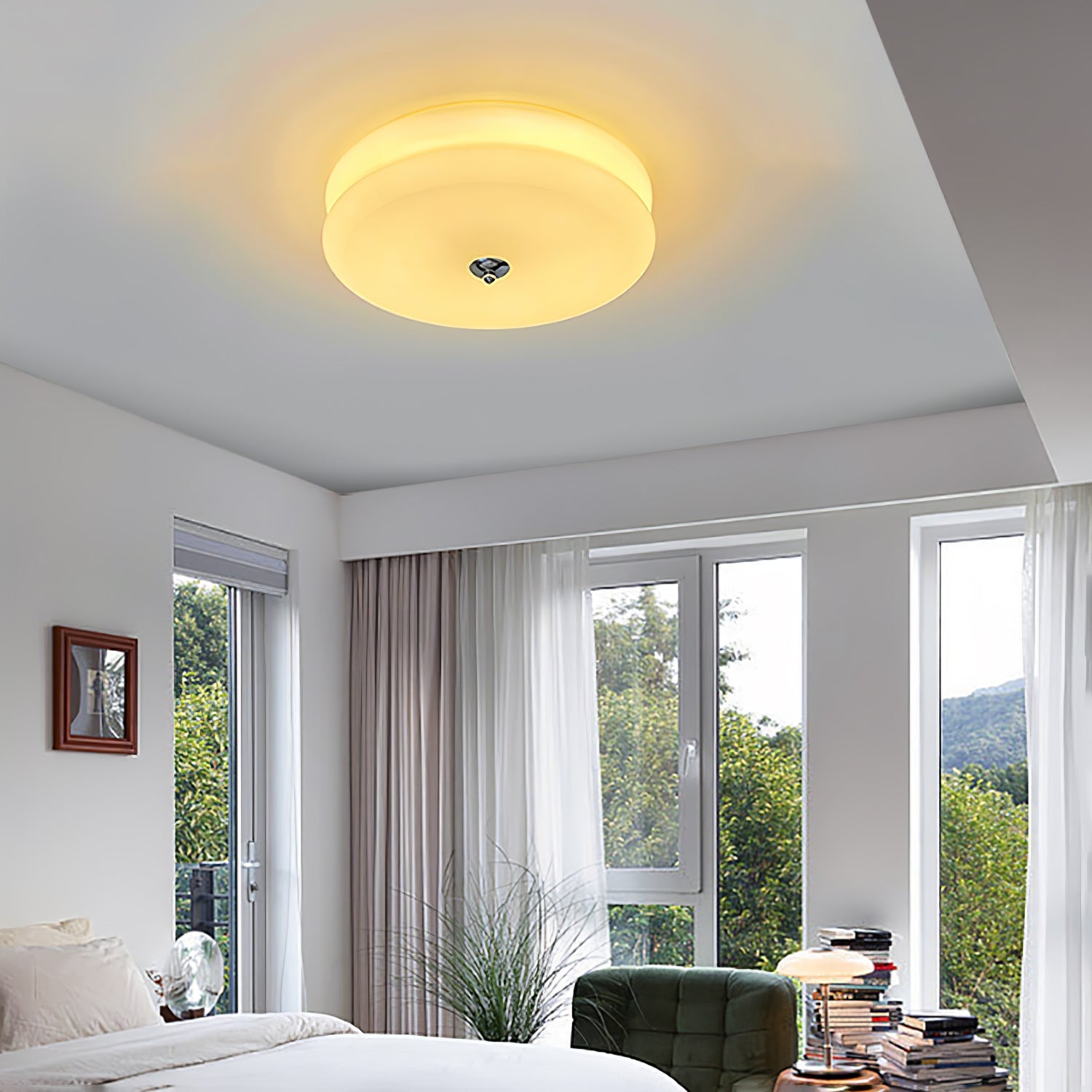 Art Deco Vintage Ceiling Light | Dimmable, Gold or Chrome Finish & Ideal for Modern and Traditional Interiors