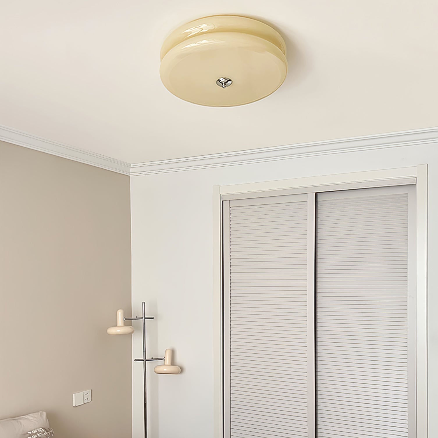 Art Deco Vintage Ceiling Light | Dimmable, Gold or Chrome Finish & Ideal for Modern and Traditional Interiors