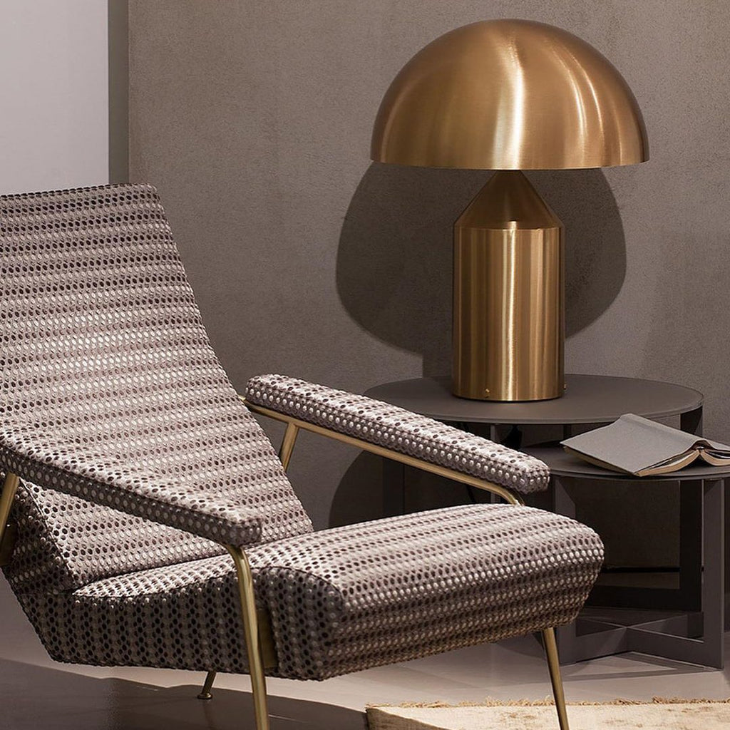 LED Metal Table Lamp - Modern Design with Adjustable Shade for Living Room & Bedroom Lighting