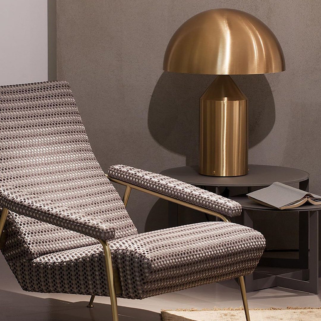 LED Metal Table Lamp - Modern Design with Adjustable Shade for Living Room & Bedroom Lighting