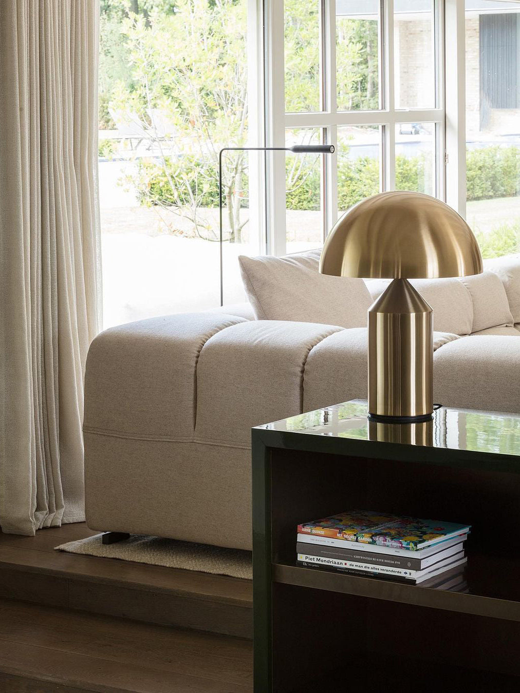 LED Metal Table Lamp - Modern Design with Adjustable Shade for Living Room & Bedroom Lighting