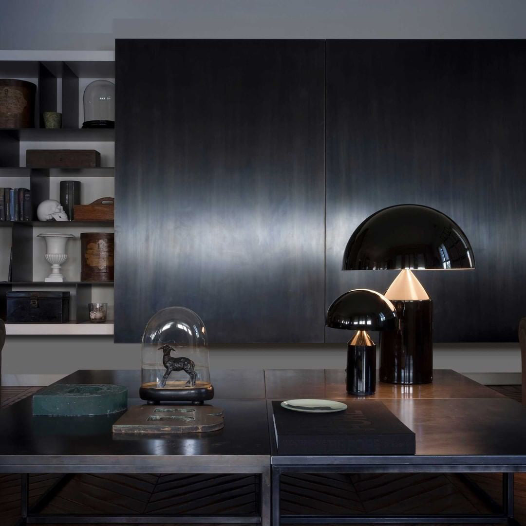 LED Metal Table Lamp - Modern Design with Adjustable Shade for Living Room & Bedroom Lighting