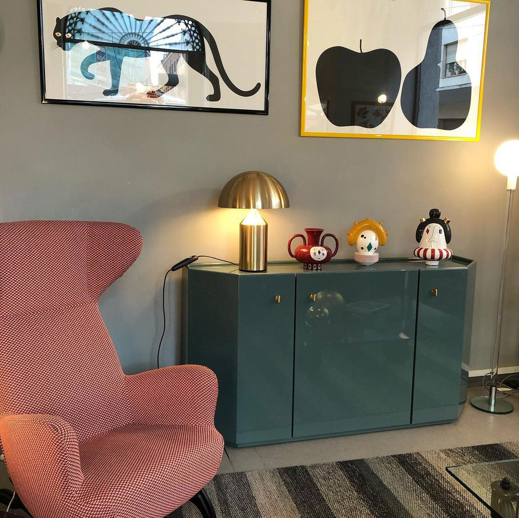 LED Metal Table Lamp - Modern Design with Adjustable Shade for Living Room & Bedroom Lighting