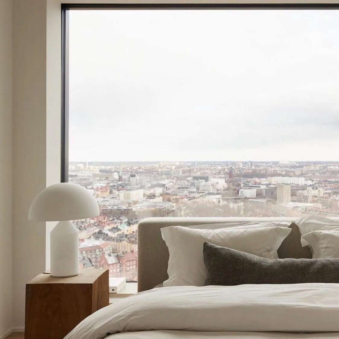 LED Metal Table Lamp - Modern Design with Adjustable Shade for Living Room & Bedroom Lighting