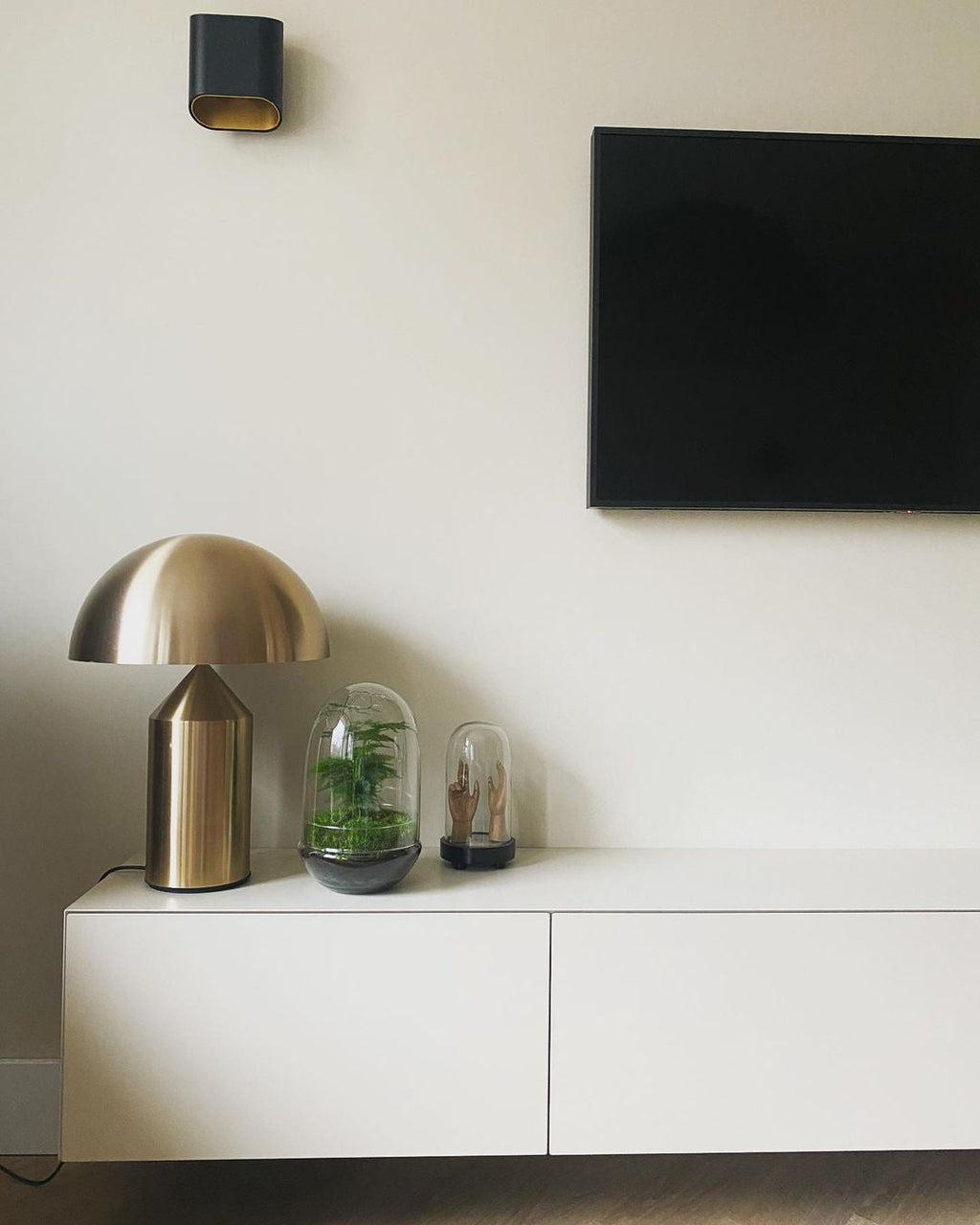 Metal Table Lamp with Adjustable Shade for Living Room, Bedroom & Office Use