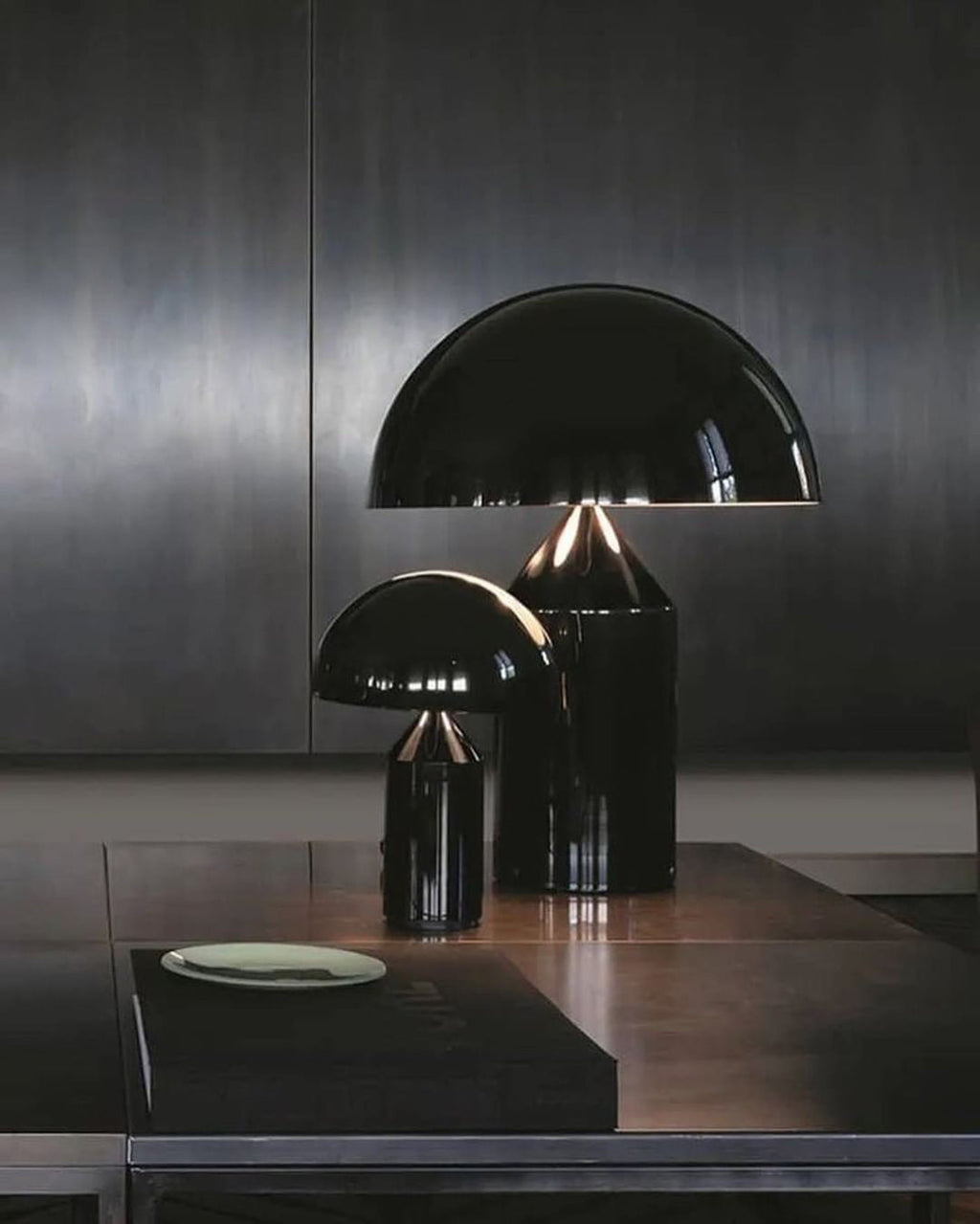 Metal Table Lamp with Adjustable Shade for Living Room, Bedroom & Office Use