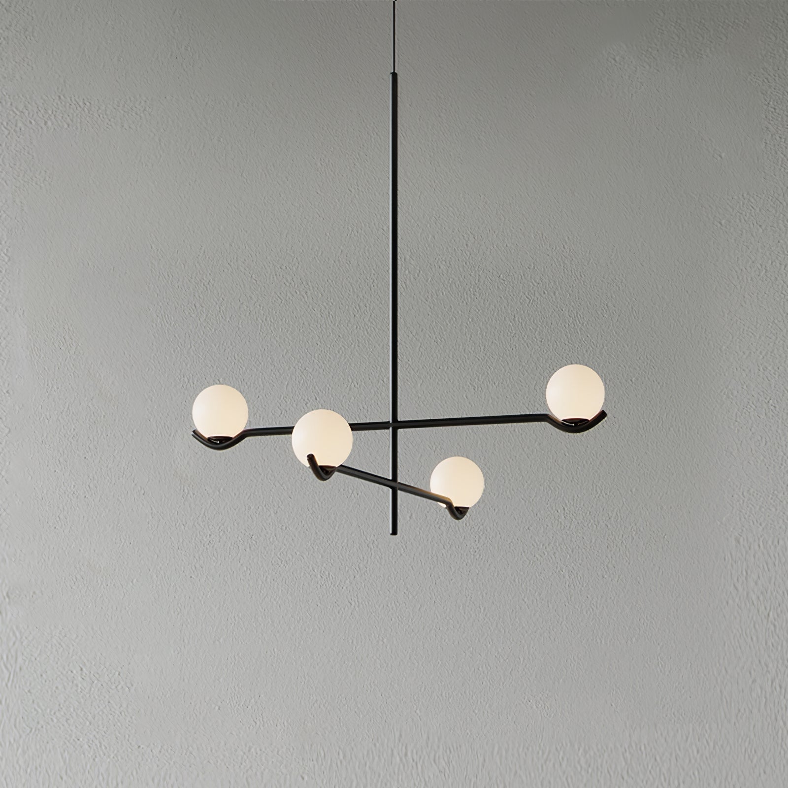 LED Pendant Light | Adjustable Height, Metal & Glass Design for Modern Indoor Spaces