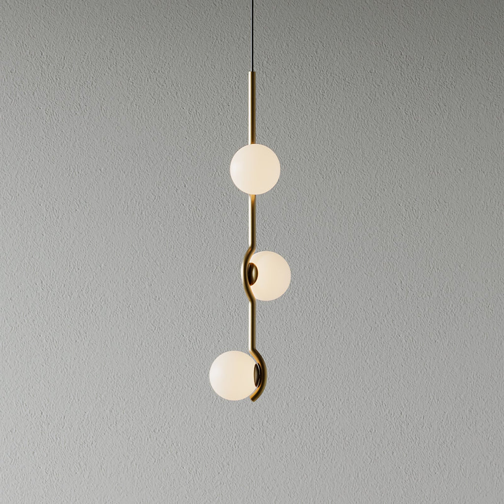 LED Pendant Light | Adjustable Height, Metal & Glass Design for Modern Indoor Spaces