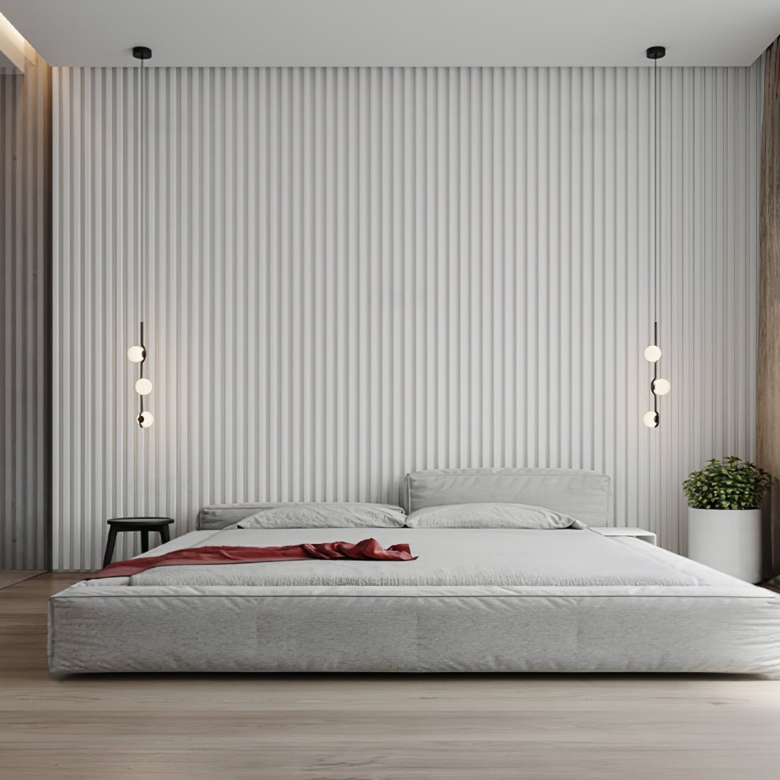 LED Pendant Light | Adjustable Height, Metal & Glass Design for Modern Indoor Spaces