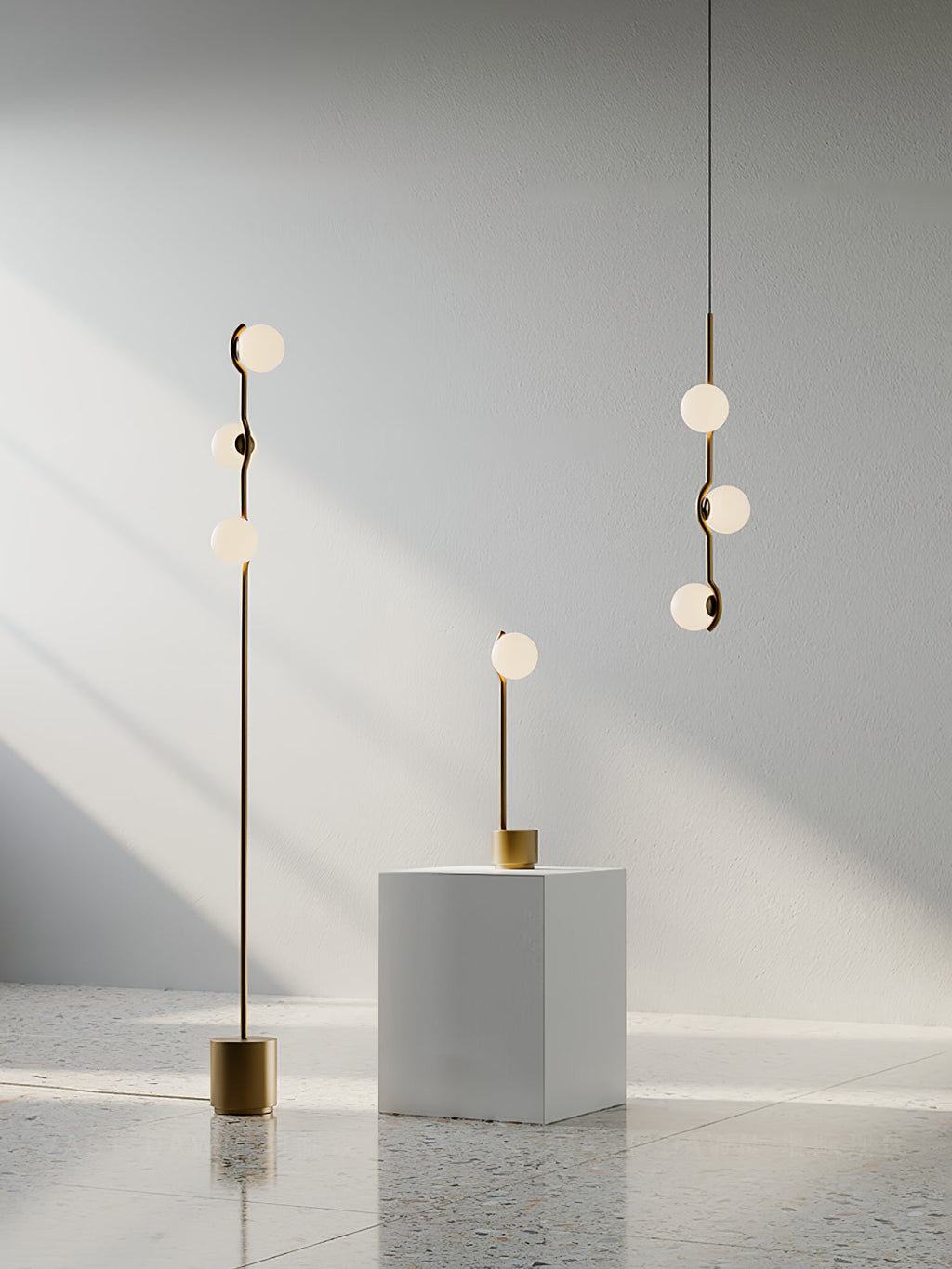 LED Pendant Light | Adjustable Height, Metal & Glass Design for Modern Indoor Spaces