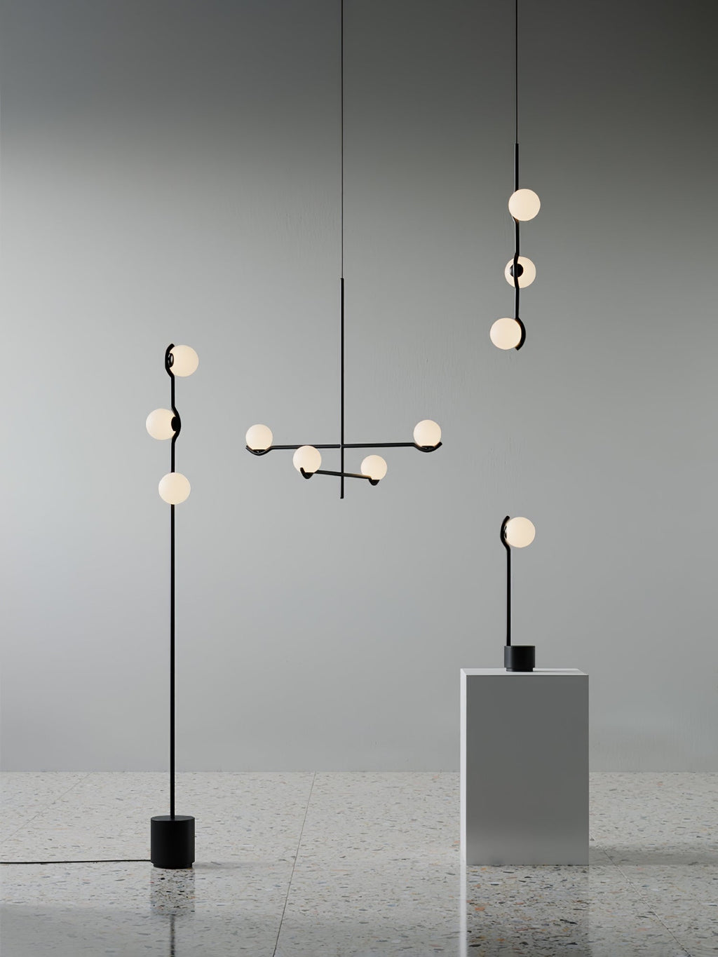LED Pendant Light | Adjustable Height, Metal & Glass Design for Modern Indoor Spaces
