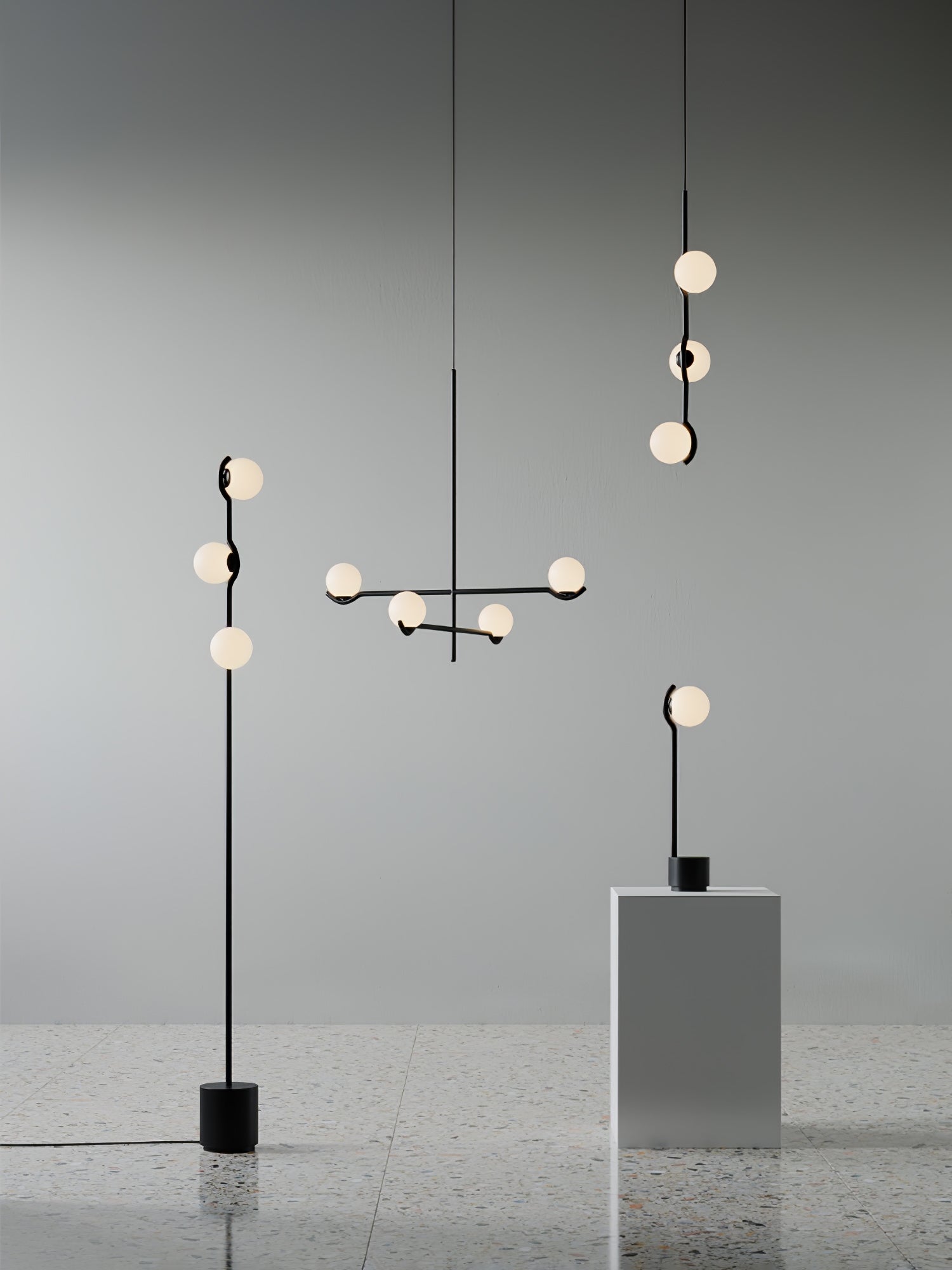 LED Pendant Light | Adjustable Height, Metal & Glass Design for Modern Indoor Spaces