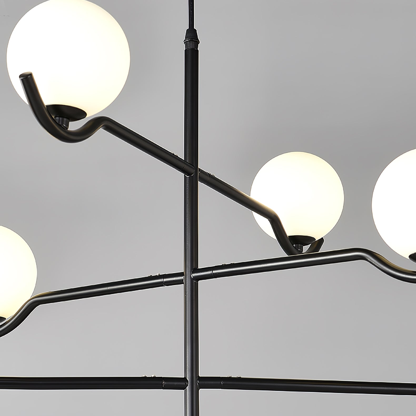 LED Pendant Light | Adjustable Height, Metal & Glass Design for Modern Indoor Spaces