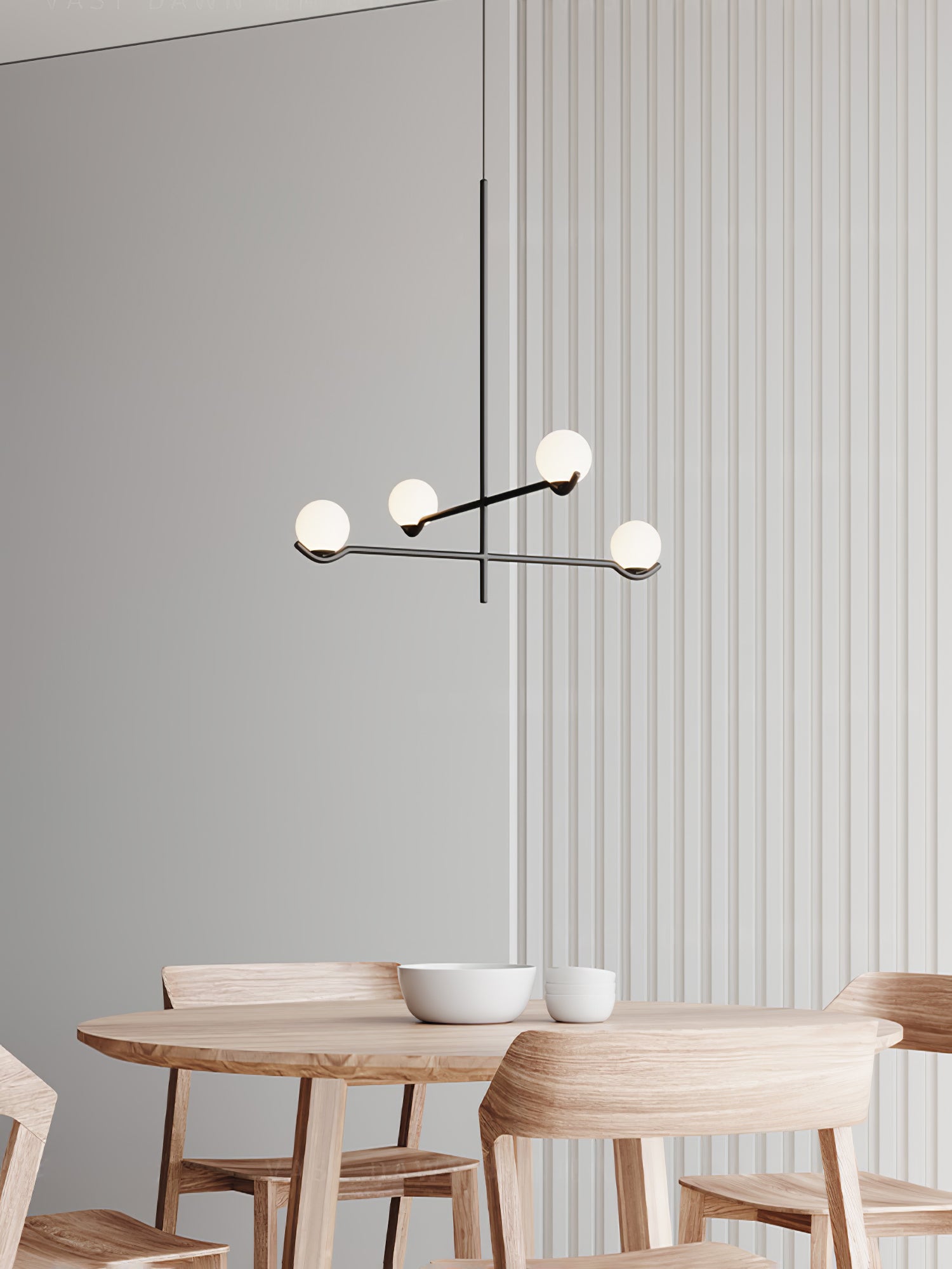 LED Pendant Light | Adjustable Height, Metal & Glass Design for Modern Indoor Spaces