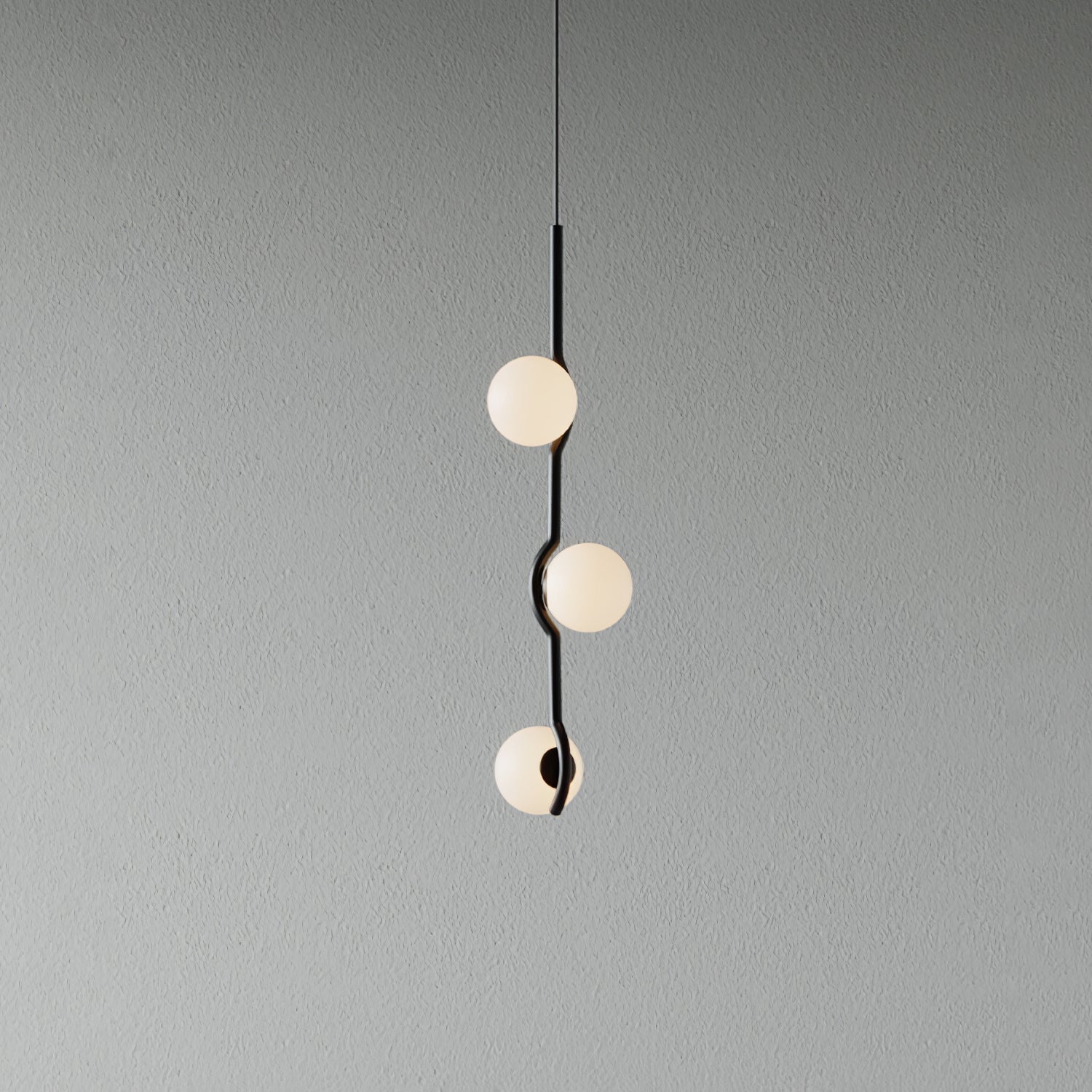 LED Pendant Light | Adjustable Height, Metal & Glass Design for Modern Indoor Spaces