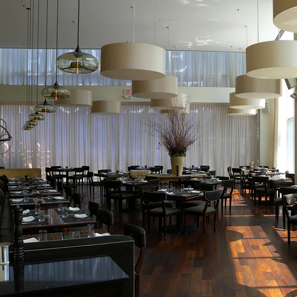 LED Glass Pendant Lamp - Modern Hanging Light Fixture - Adjustable for Kitchen Island & Dining Room