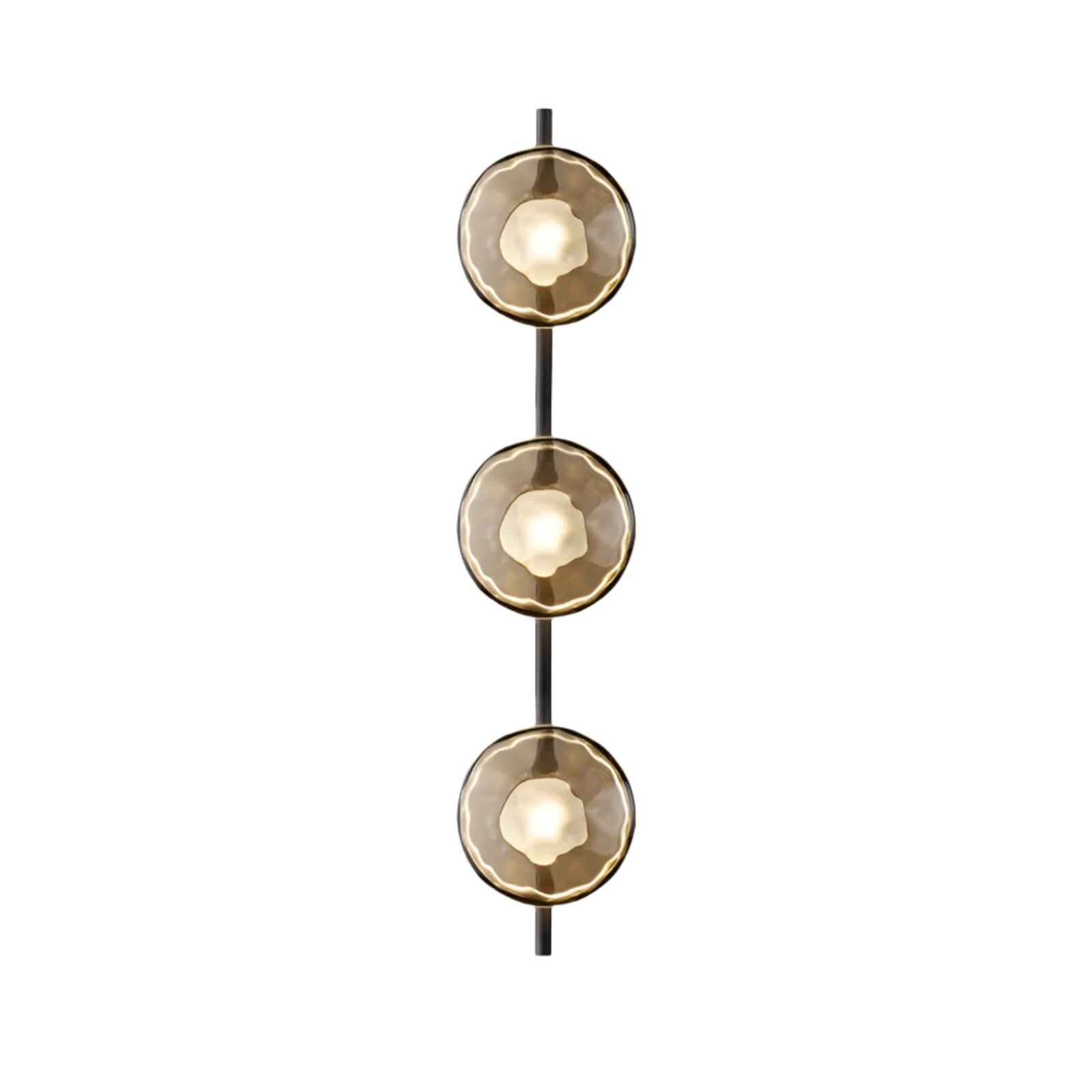 Glass Wall Sconce Light with Nordic Round Design for Bedroom, Living Room & Hallway Accent Lighting