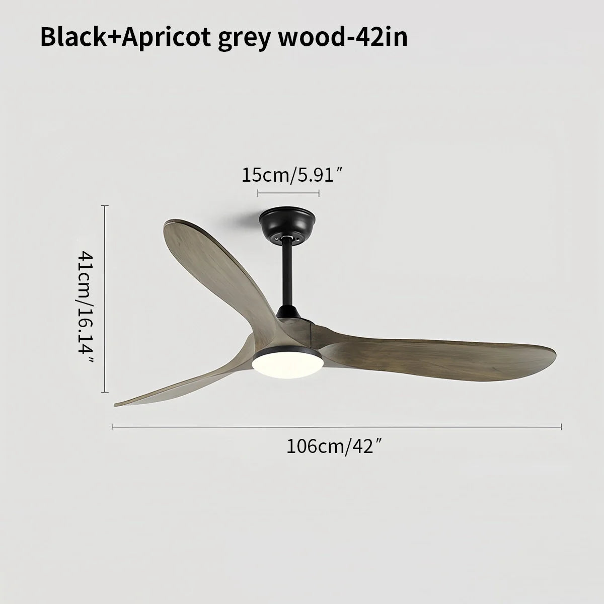 Nordic Solid Wood Ceiling Fan with Light | Reversible Motor, Quiet Operation & Ideal for Year-Round Home Comfort