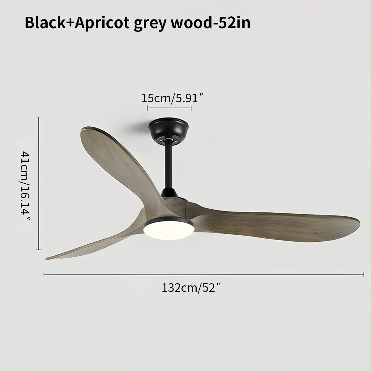 Nordic Solid Wood Ceiling Fan with Light | Reversible Motor, Quiet Operation & Ideal for Year-Round Home Comfort