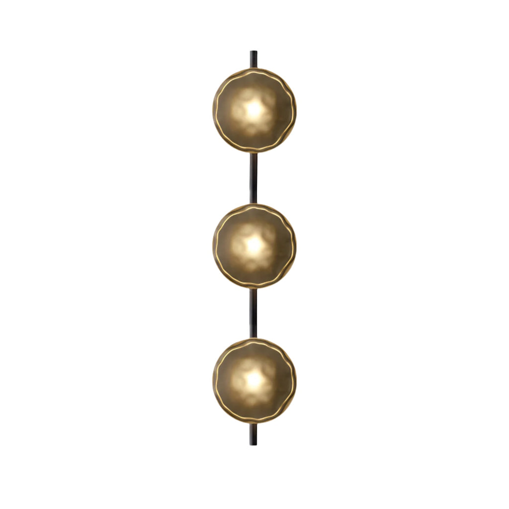 Glass Wall Sconce Light with Nordic Round Design for Bedroom, Living Room & Hallway Accent Lighting