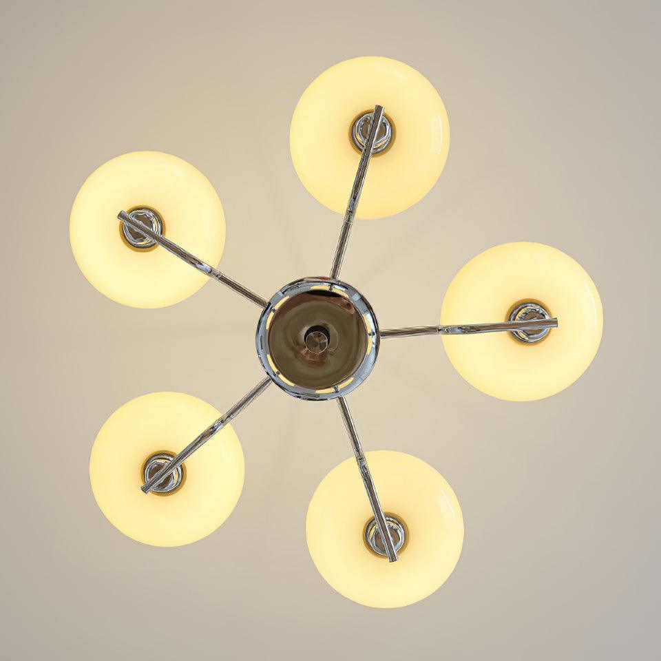 LED Chandelier Light Fixture - Modern Crystal Design for Dining Room & Living Room Decor