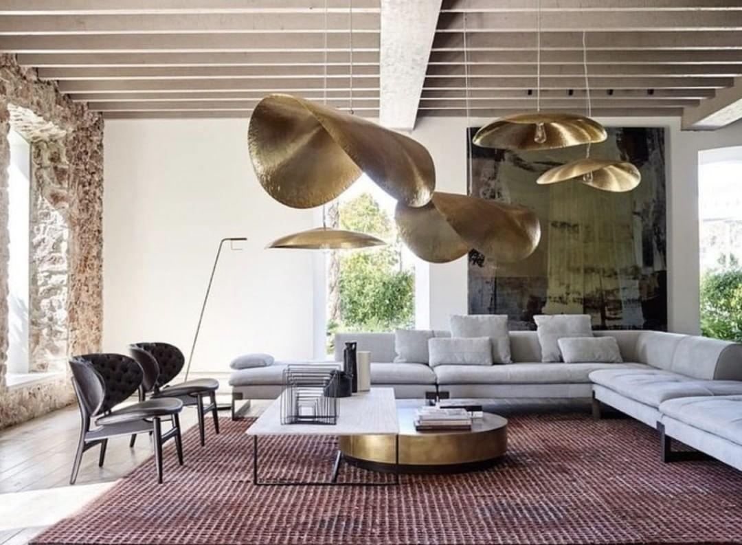 Hammered Pendant Light Fixture - Rustic Metal Hanging Lamp for Kitchen Island & Dining Room