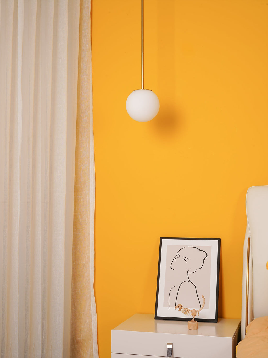 Brass Pendant Lamp - Modern Architectural Design for Dining Room & Kitchen Lighting