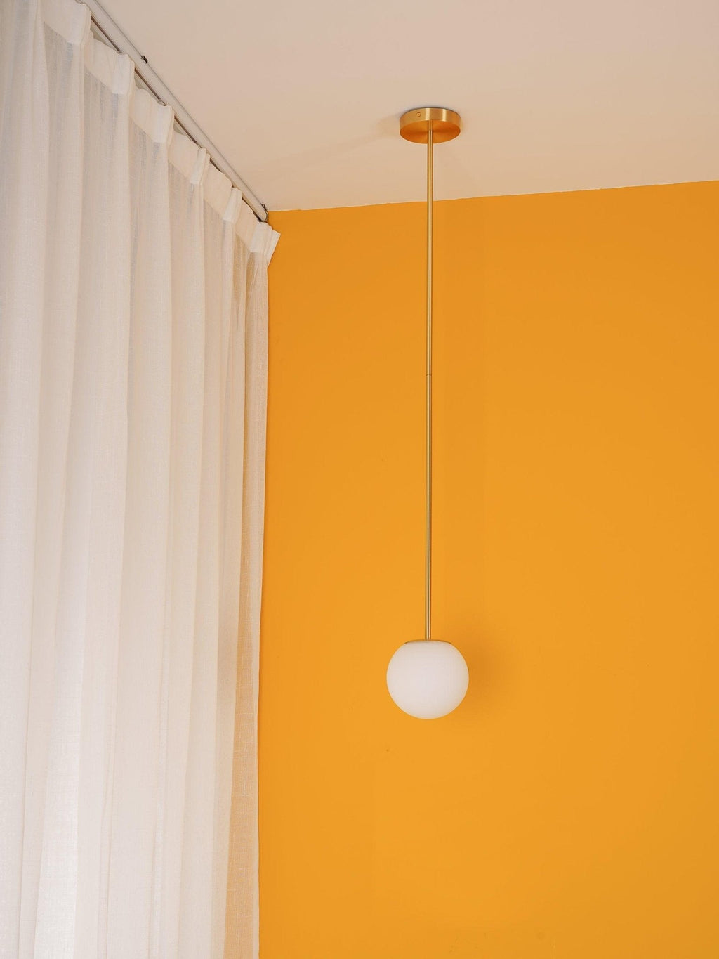 Brass Pendant Lamp - Modern Architectural Design for Dining Room & Kitchen Lighting