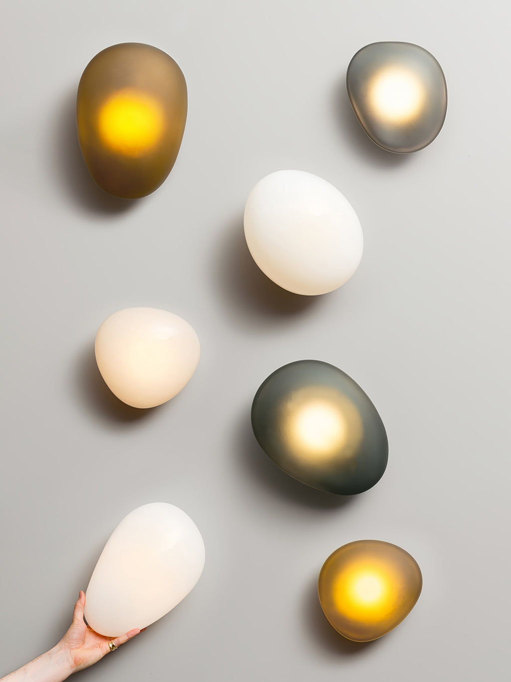 Bubble Glass Wall Lamp | Dimmable, Integrated LED & Versatile for Wall or Ceiling Mounting