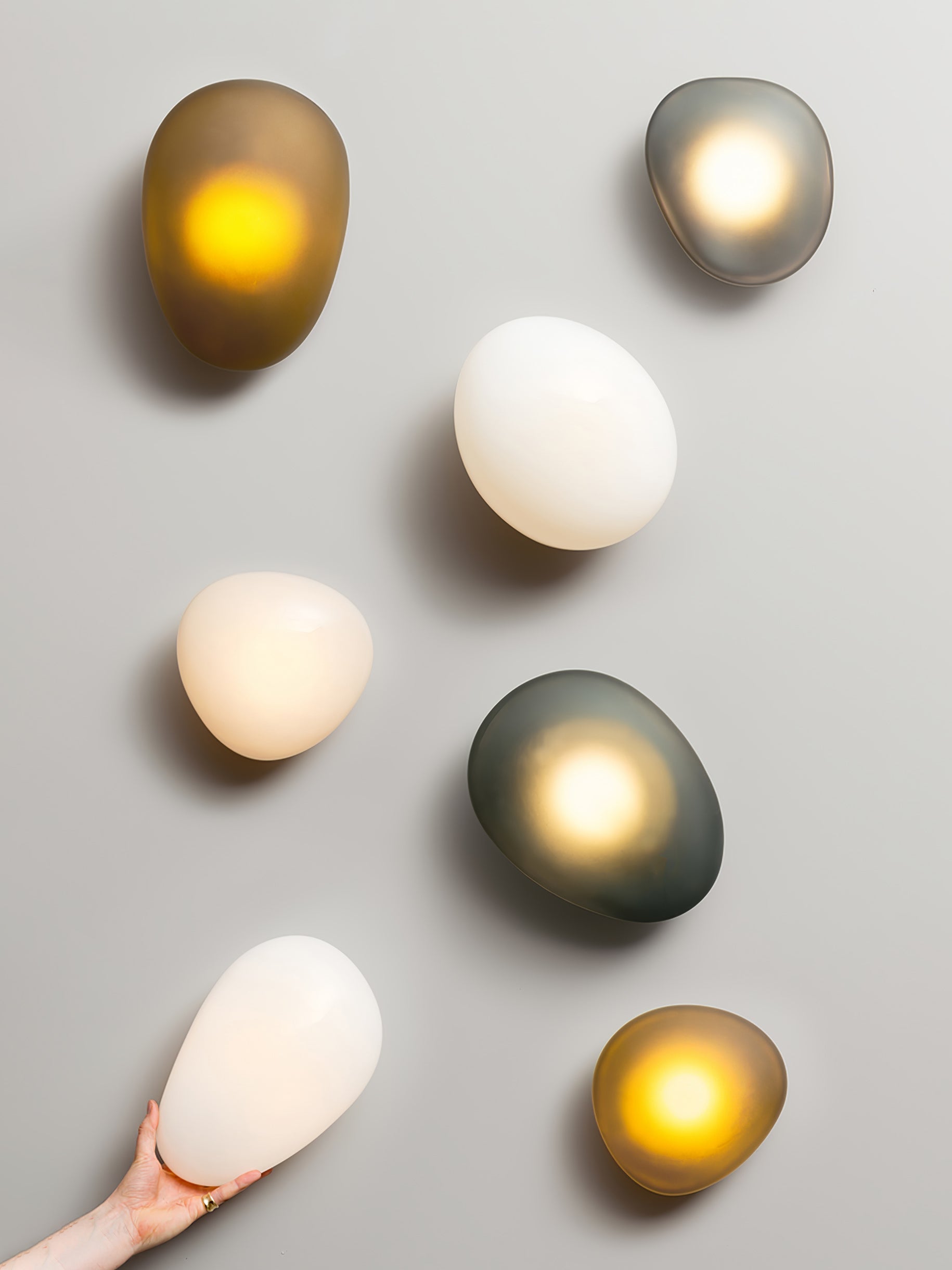 Bubble Glass Wall Lamp | Dimmable, Integrated LED & Versatile for Wall or Ceiling Mounting