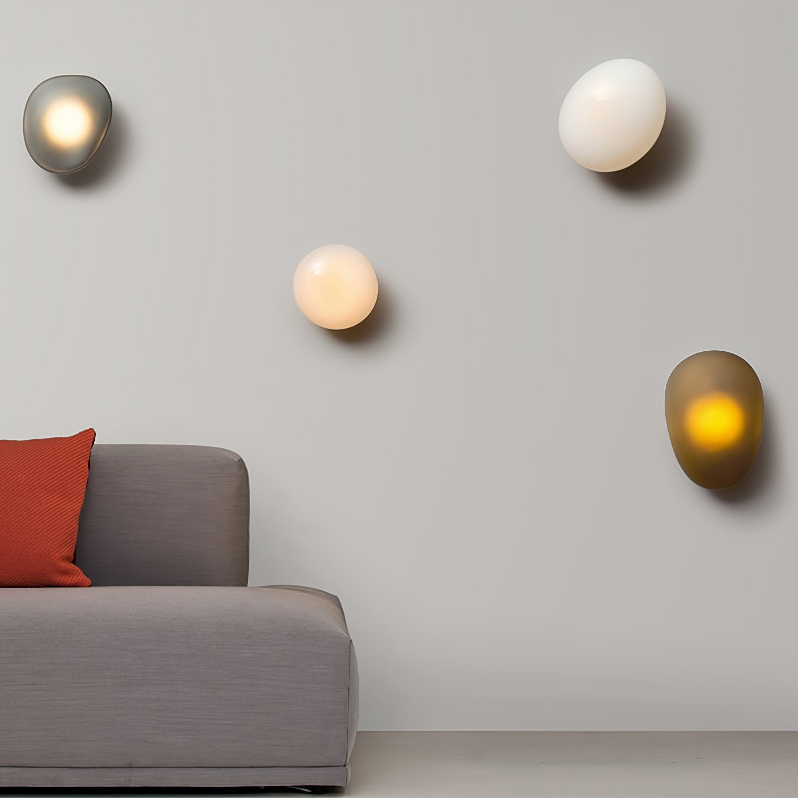 Bubble Glass Wall Lamp | Dimmable, Integrated LED & Versatile for Wall or Ceiling Mounting