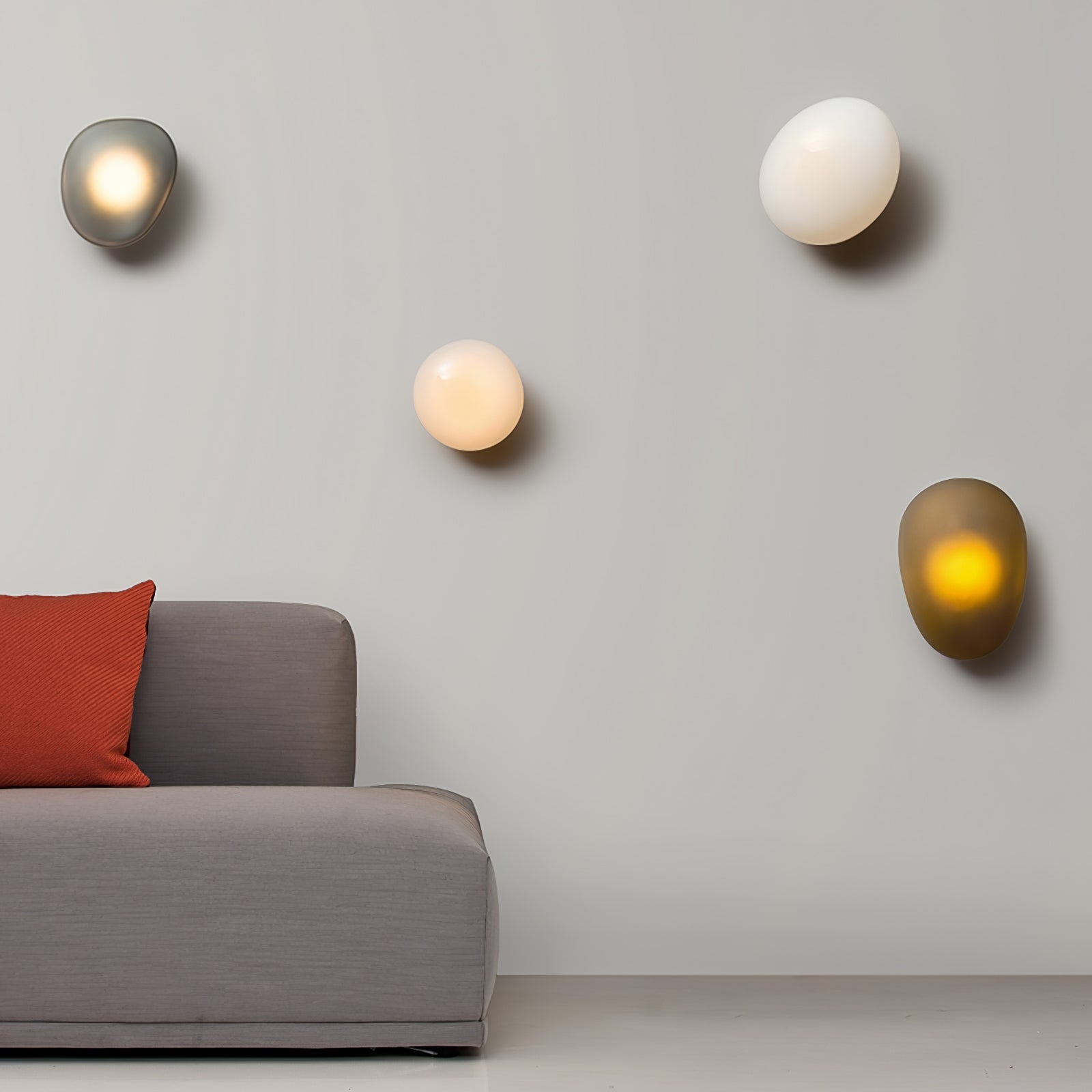 Bubble Glass Wall Lamp | Dimmable, Integrated LED & Versatile for Wall or Ceiling Mounting