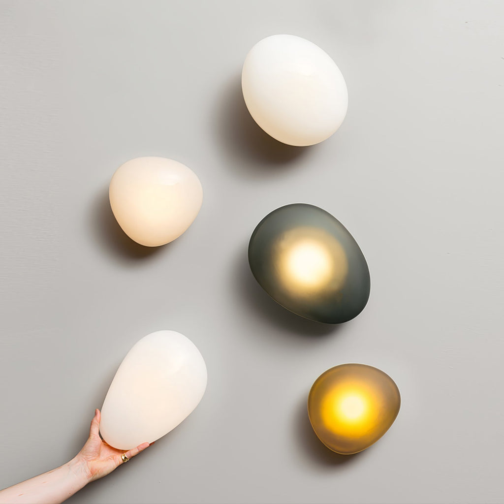 Bubble Glass Wall Lamp | Dimmable, Integrated LED & Versatile for Wall or Ceiling Mounting