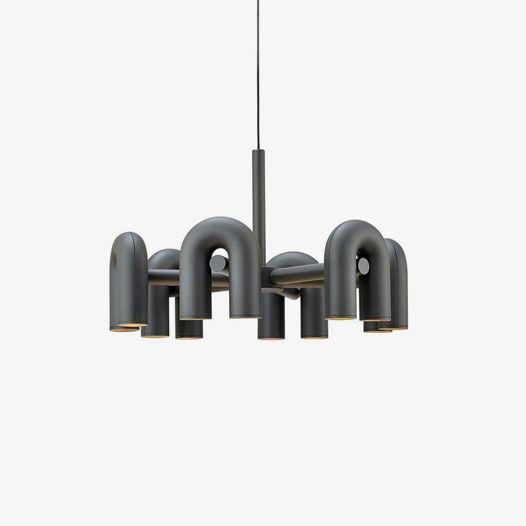 U-Shape LED Chandelier | Adjustable, Multi-Head Design for Modern Indoor Spaces