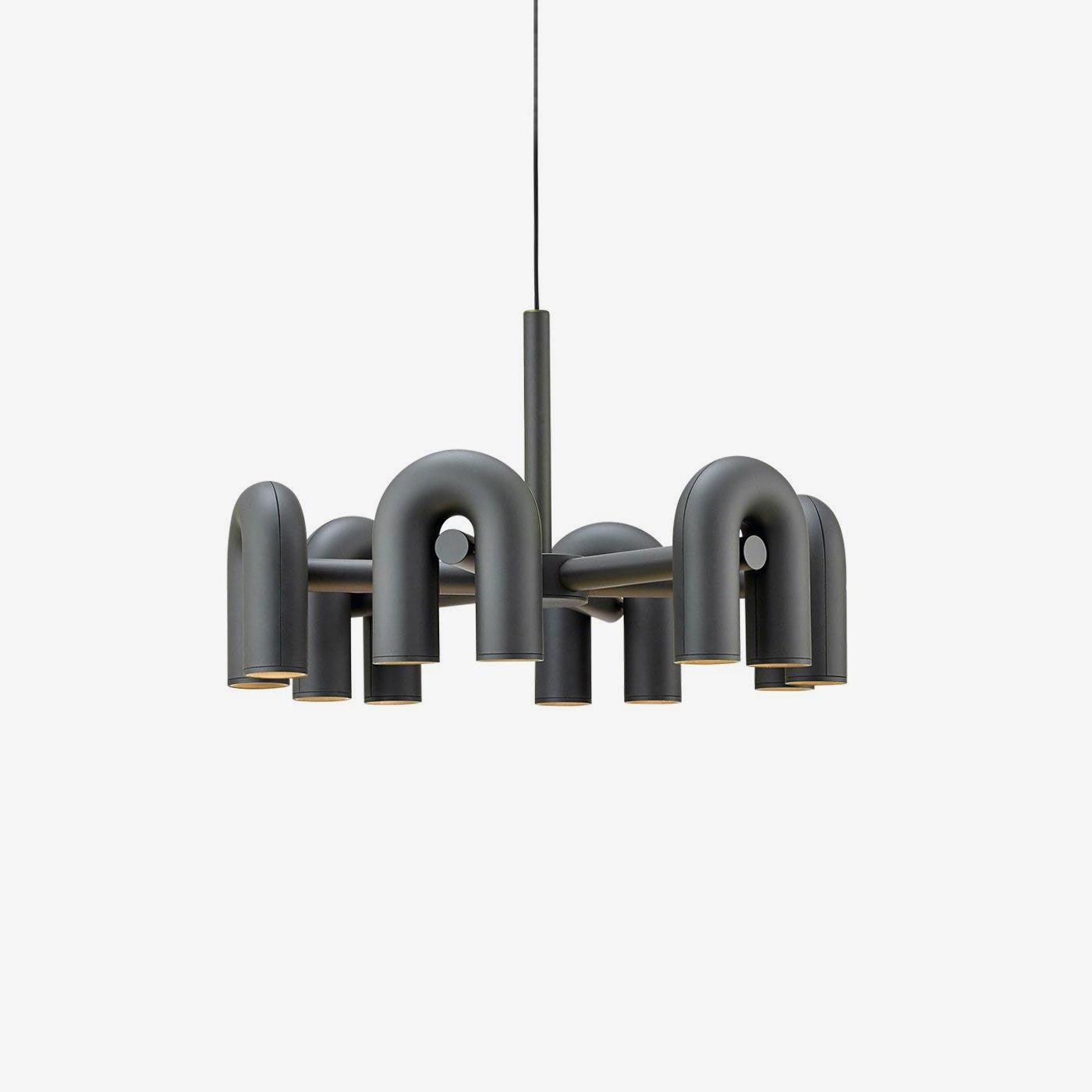 U-Shape LED Chandelier | Adjustable, Multi-Head Design for Modern Indoor Spaces