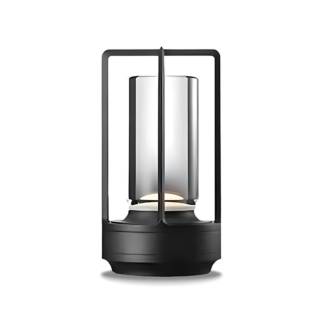 Crystal Lantern Table Lamp – Wireless Rechargeable LED Light with Touch Dimming, Cool & Warm Modes, Type-C Charging, Indoor & Outdoor Use