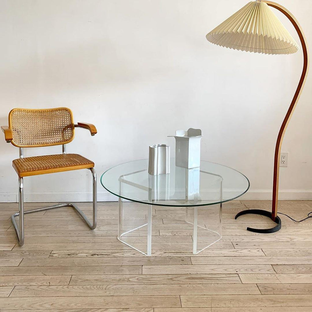 Scandinavian Floor Lamp | Beech Wood & Linen Shade in White, Beige, or Coffee for Modern Indoor Spaces