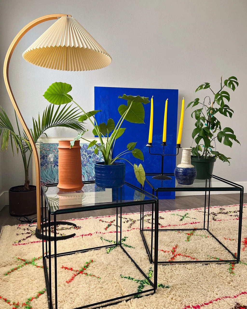 Scandinavian Floor Lamp | Beech Wood & Linen Shade in White, Beige, or Coffee for Modern Indoor Spaces