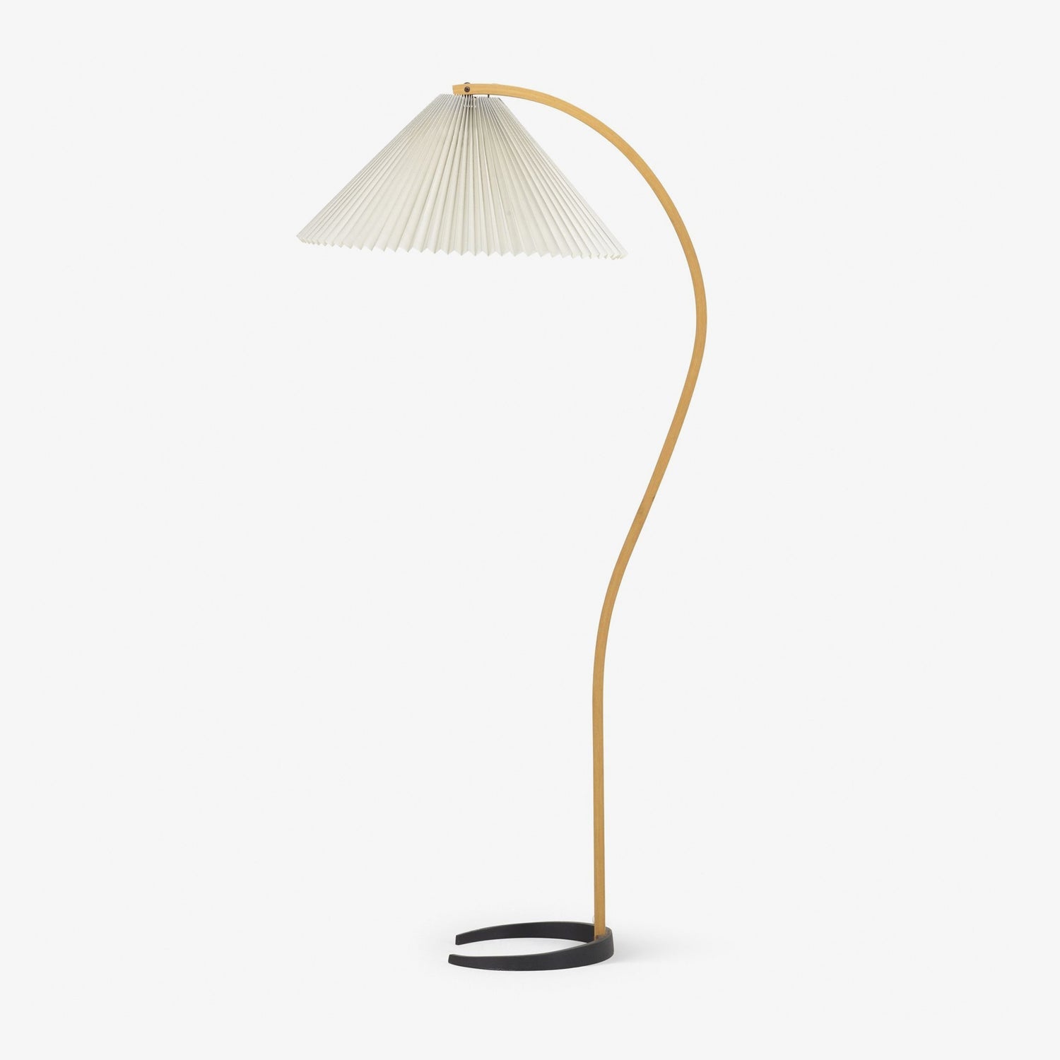 Scandinavian Floor Lamp | Beech Wood & Linen Shade in White, Beige, or Coffee for Modern Indoor Spaces