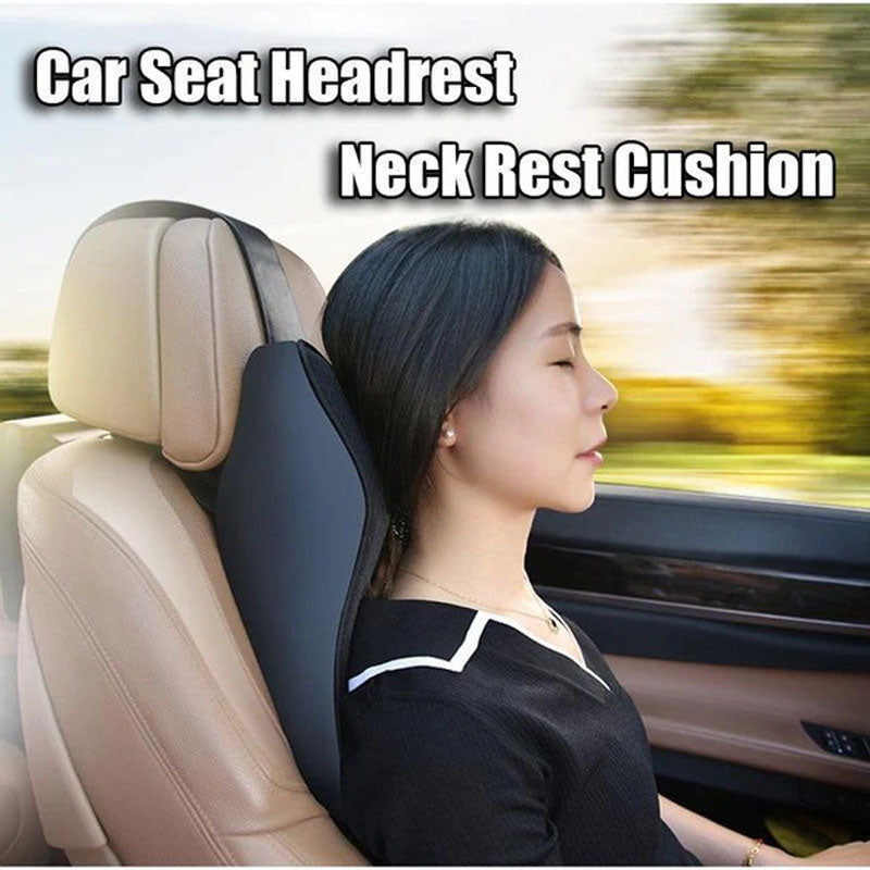 Neck Rest Cushion for Car Seats | 3D Memory Foam Pillow for Neck Pain Relief