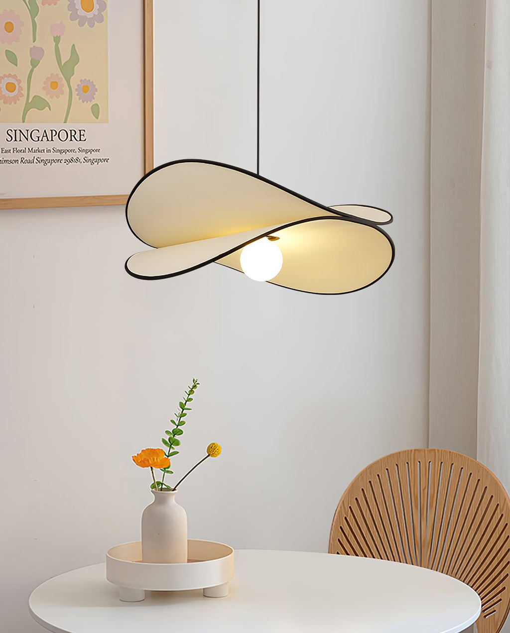 LED Pendant Light Fixture - Modern Industrial Design - Adjustable Height - Ideal for Kitchen, Dining Room & Living Spaces