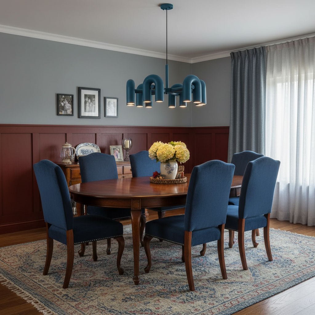 U-Shape LED Chandelier | Adjustable, Multi-Head Design for Modern Indoor Spaces