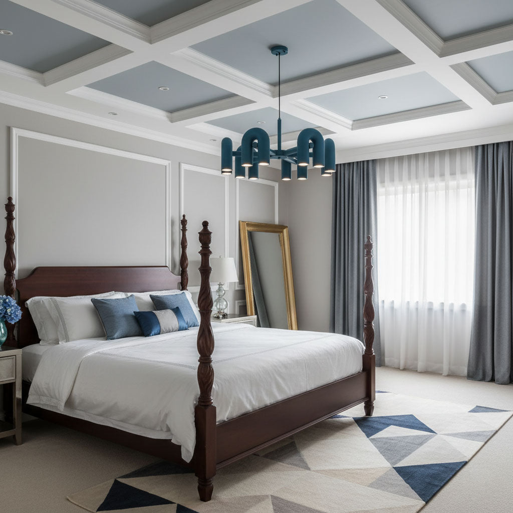 U-Shape LED Chandelier | Adjustable, Multi-Head Design for Modern Indoor Spaces